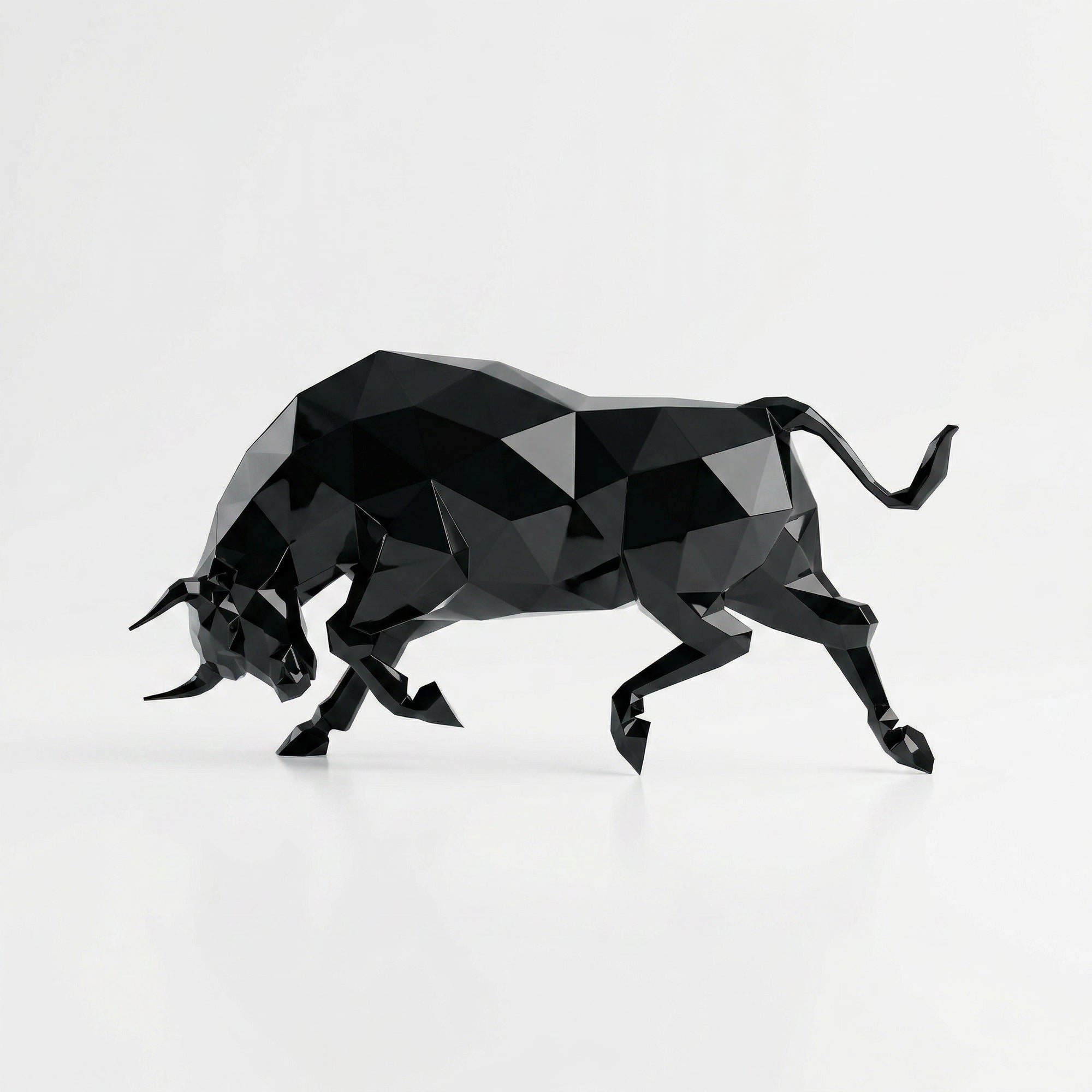 Grande Sculpture taureau Origami