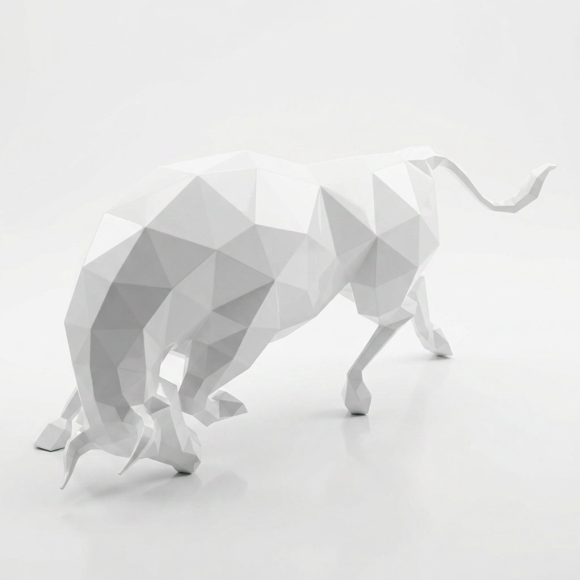 Grande Sculpture taureau Origami