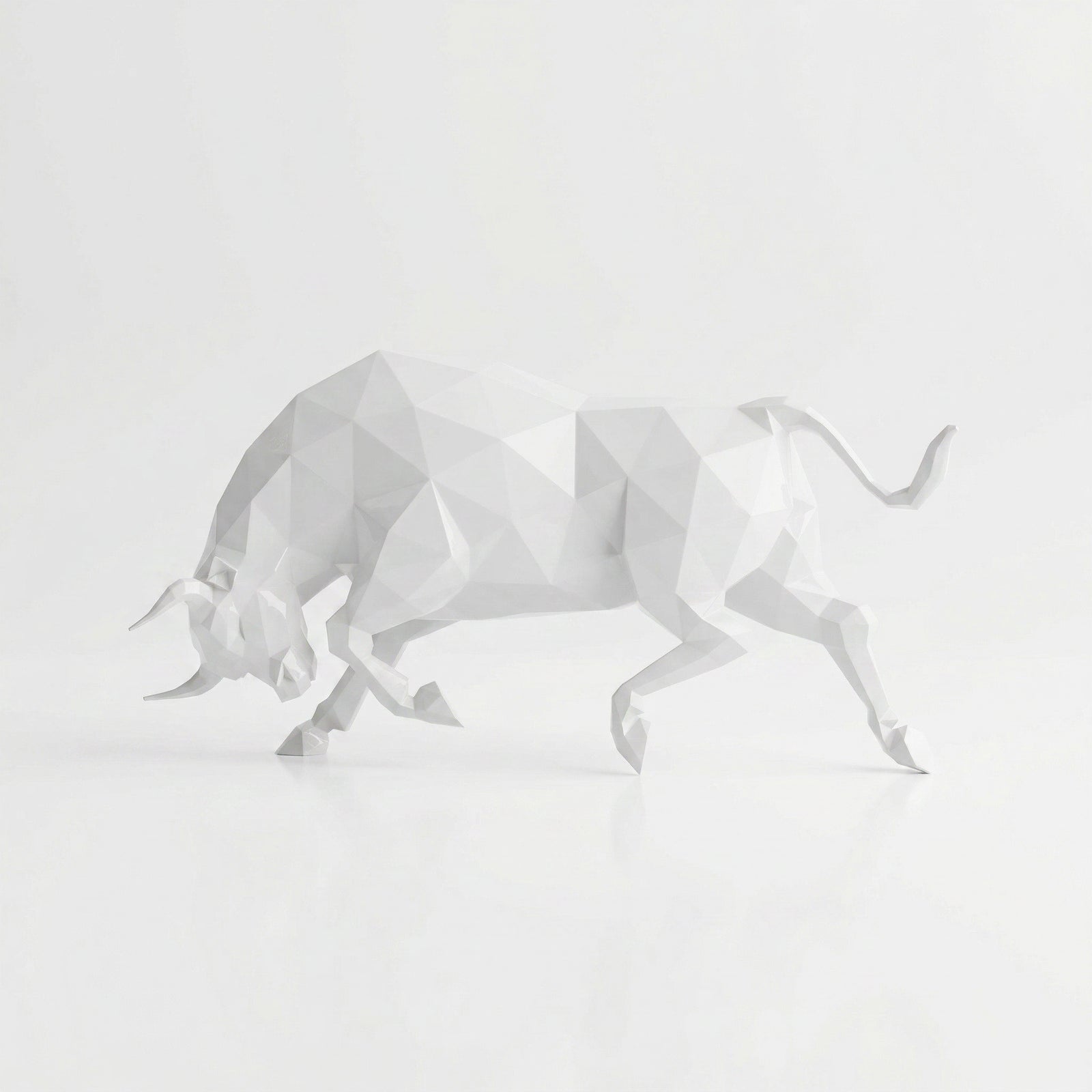 Grande Sculpture taureau Origami