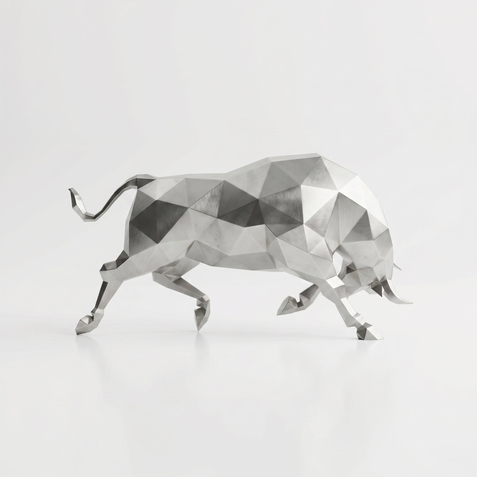 Grande Sculpture taureau Origami