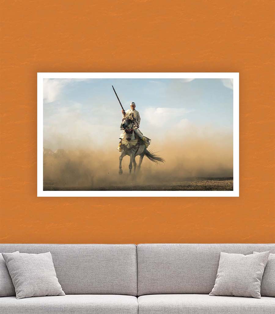 TABLEAU DÉCORATIF L'ÉLÉGANCE DES CHEVAUX À LA MAISON DU MONDE