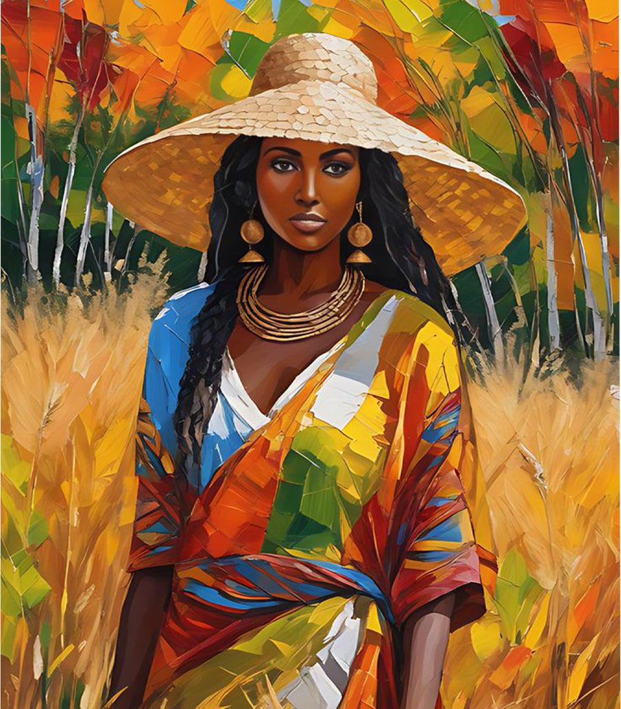 Tableau Décoratif Symphonie de Couleurs Africaines