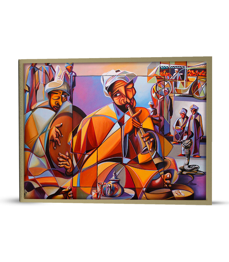 TABLEAU Art de Musique Traditionnelle Marocaine
