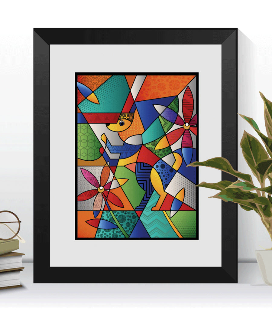 Tableau Décoratif Abstrait Kaléidoscope Culturel