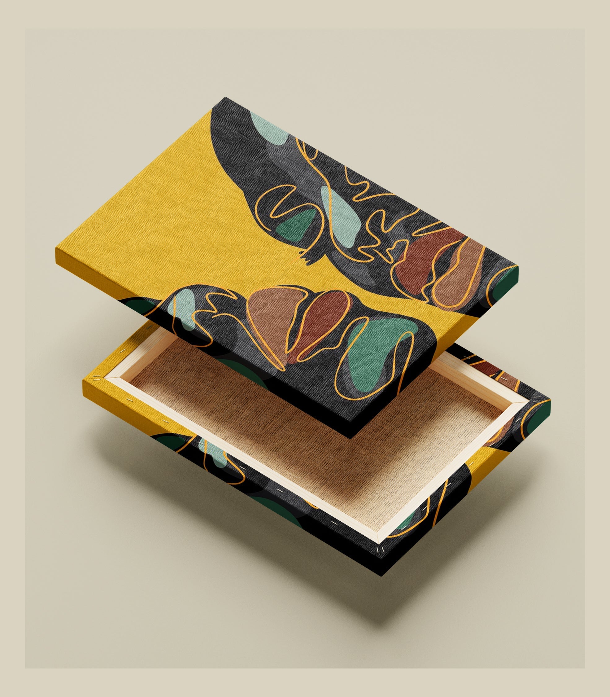 Tableau Décoratif Dialogue Abstrait